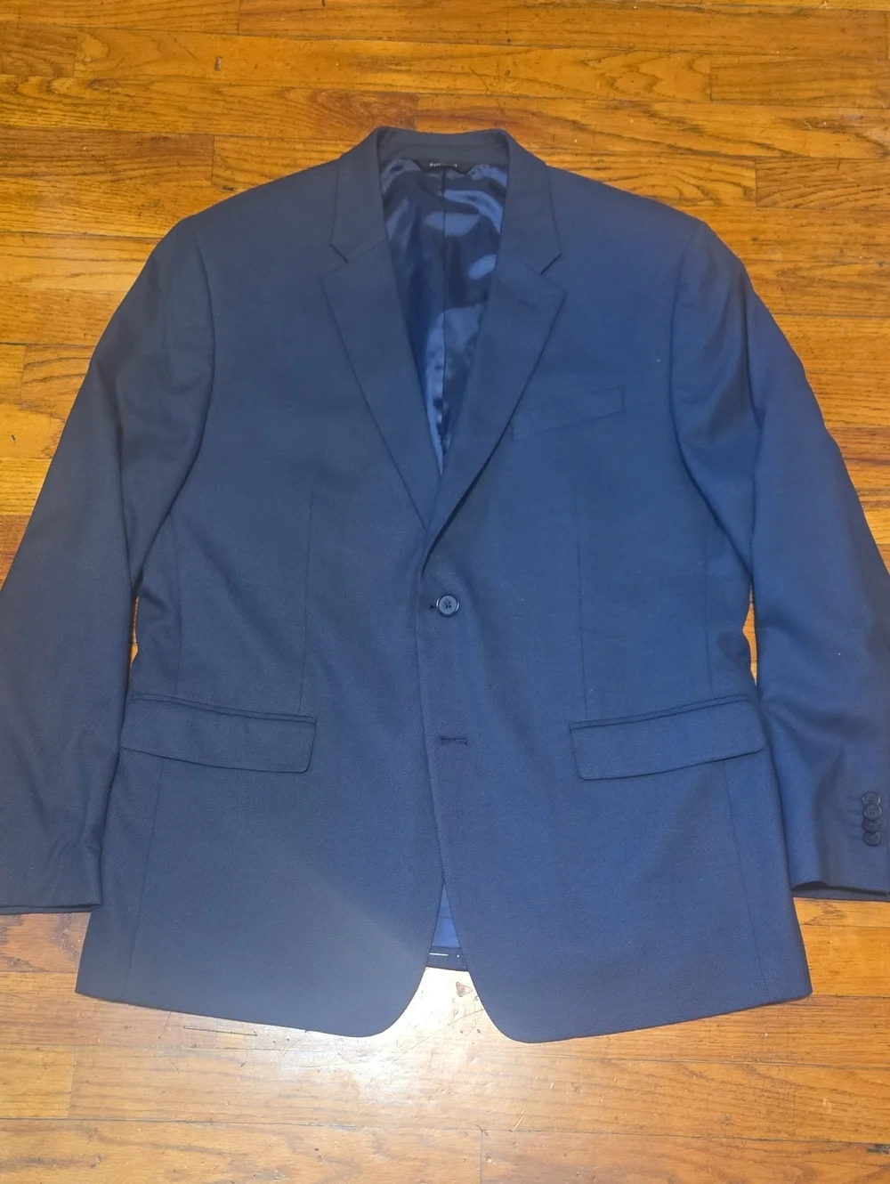 Banana Republic Standard Fit Blue Textured Blazer Sport Coat Jacket 44R